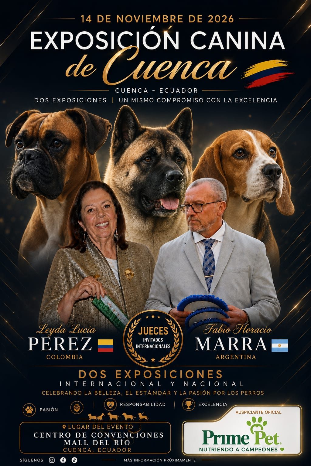 Cartel de la Exposición Canina de Cuenca, 14 de noviembre de 2026