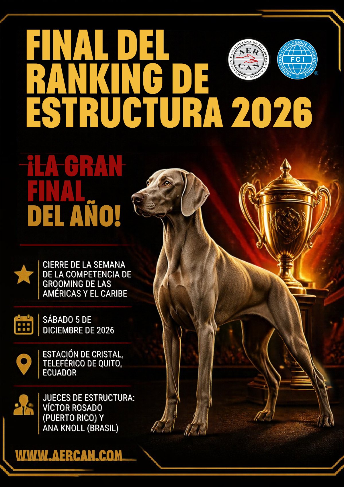 Cartel de la Final del Ranking de Estructura 2026