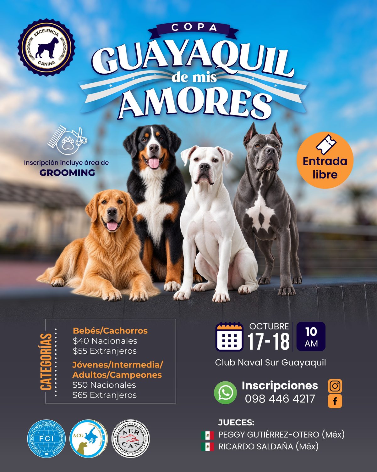 Cartel de la Copa Guayaquil de mis Amores